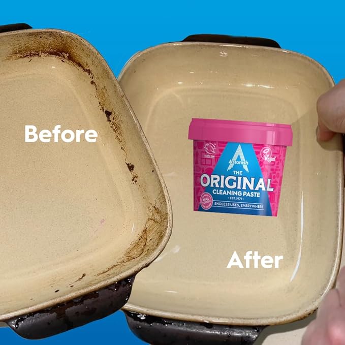 Astonish The Original Cleaning Paste, Multi-Purpose, No Harsh Chemicals, Mandarin & Peaches Scent, 500g - Image 5